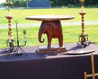 Mahogany Elephant Table