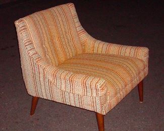 50's/60's Club Chair -Fabric has a tear- asking  125
