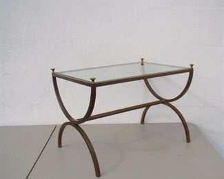 Brass & Glass Occasional Table