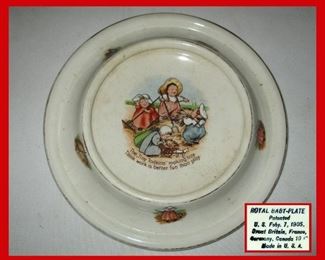 Antique Royal Baby Plate