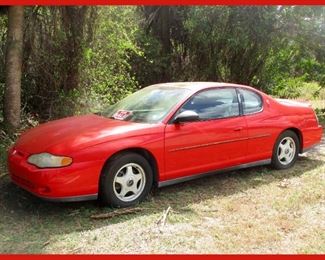 2001 Chevrolet Monte Carlo; Starts up, needs some TLC 