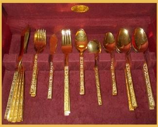 Goldtone Flatware