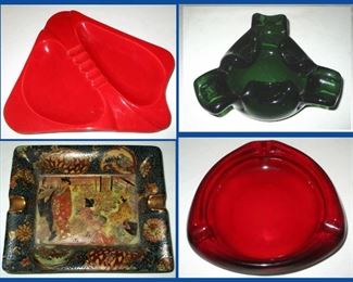 Large Vintage Ashtrays