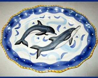Large Pretty Porpoise Platter