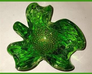Beautiful Murano Glass Leaf Dish