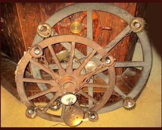 Wagon Wheel Lamps