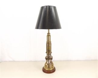 Solid Brass Antique Trench Art? 36" Lamp