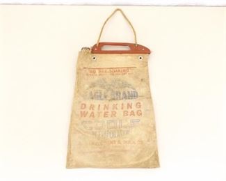Antique Eagle Brand Canvas Automobile Water Bag