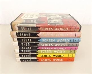 Lot of 8 Vintage Screen World Books
