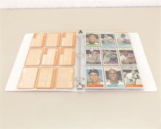 105 - 1964 Topps Baseball Cards In Binder