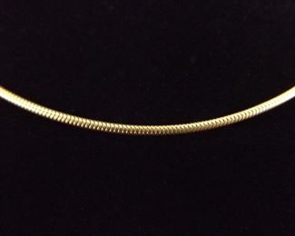 18K Yellow Gold Rope Necklace