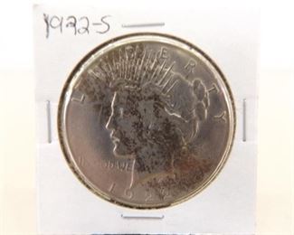 1922-S Peace Silver Dollar