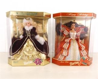 NEW 1996 and 1997 Holiday Barbies