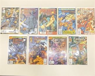 9 Bagged and Boarded Marvel Comics Fantastic Four Comic Books