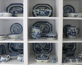 Large collection of Canton ware