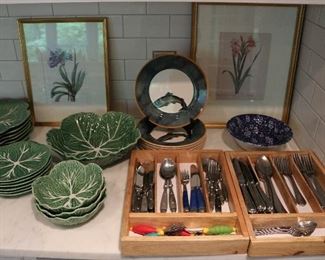 20th century transferware and majolica