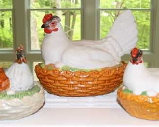 Figural butter dishes