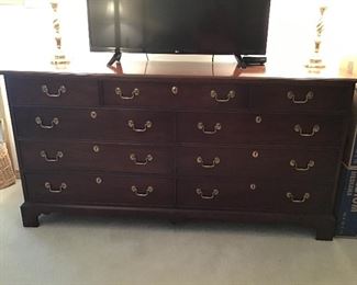 1. $220 NOW  Dresser by White Furniture  34.5"H x 67.5"L x 20"D  
was $295