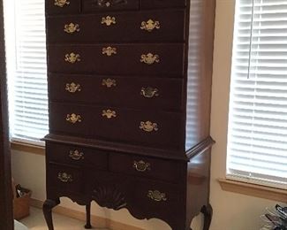 3.  NOW $265 Highboy by White Furniture  83"H x 20"D x 41"W    
WAS $350