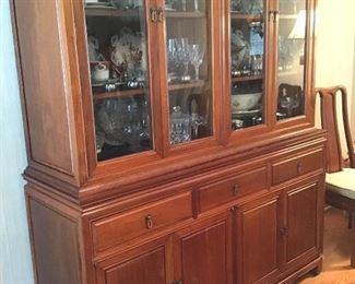 8. $450 NOW Rosewood china cabinet  5'L x 19"D x 82"H was  $595