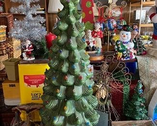 Beautiful very large ceramic Christmas tree