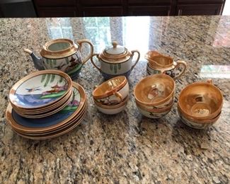 Japanese Lusterware Tea Set