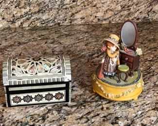 Music Figurine and Jewelry Box