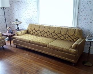 Rare Matching Vintage Kroehler Mid Century Modern Sofa and Chair