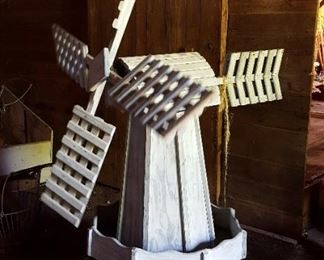 Working Dutch Garden Windmill Weathervane