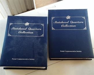 Two Volumes of Statehood Quarters Collection Postal Commemorative Society Complete