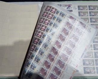 New gummed blocks, strips and sheets of stamps 