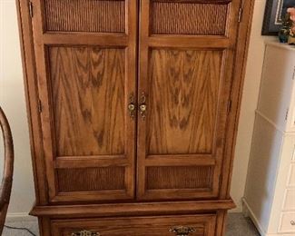 #14 - $120 - Small Linen Chest/Armoire - 38"W x 18"D x 57"H