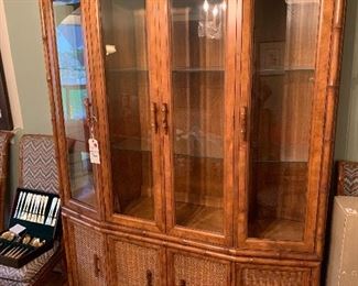 #23 - $800 - American of Martinsville China Cabinet - 54"W x 16"D x 80"H