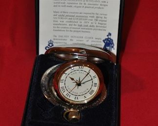 DALVEY VOYAGER CLOCK/POCKET WATCH WITH CASE FROM SCOTLAND.  OUR PRICE IS $45.00.