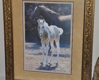 TRIPLED MATTED AND FRAMED DOUBLE SIGNED AND NUMBERED 106/750 WITH COA BY BONNIE MARRIS, 1997.  OUR PRICE IS $250.00.