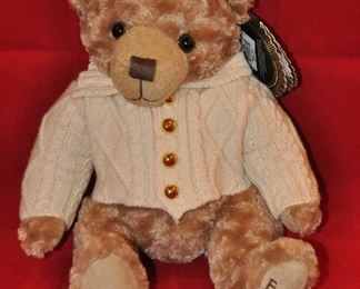 FAO SCHWARTZ ANNIVERSARY BEAR, 16.5" TALL.  OUR PRICE IS $20.
