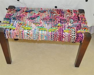 RAG YARN BENCH.  OUR PRICE IS $95.00.