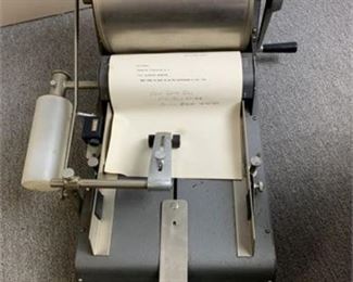 Lot 222
Heyer Lettergraph Fluid duplicator