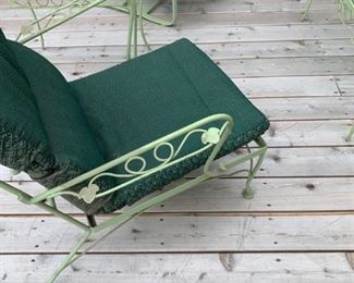 5 Piece Wrought Iron Outdoor Patio Set - Woodard Era