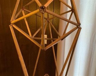 Large MCM Wood Dowel Stick Art