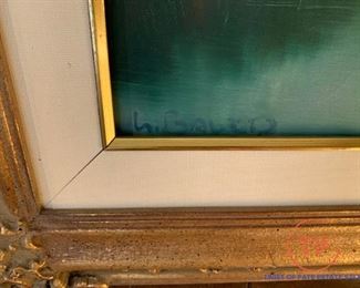 Framed Oil on Canvas Landscape Scene by WILLI BAUER