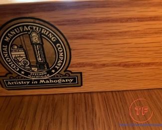 Mahogany Book Case Cabinet by Colonial Manufacturing Company