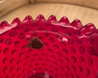 Fenton Glass Bridal Basket