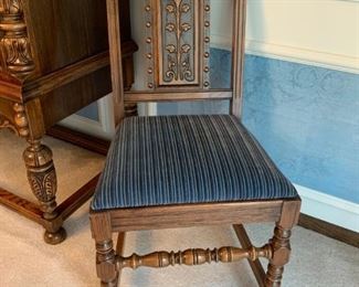 MAGNIFICENT Antique WEST END FURNITURE CO Rockford Illinois HAND CARVED NO 891 Dining Suite