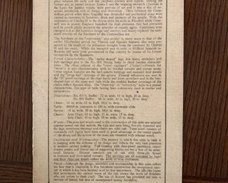 MAGNIFICENT Antique WEST END FURNITURE CO Rockford Illinois HAND CARVED NO 891 Dining Suite