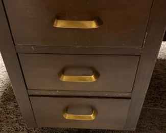 Vintage INDIANA DESK CO Wood Office Desk