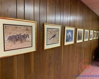 Vintage African Safari Framed Photos