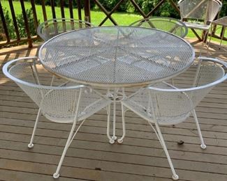 Outdoor Wrought Iron Patio Set - Woodard Era