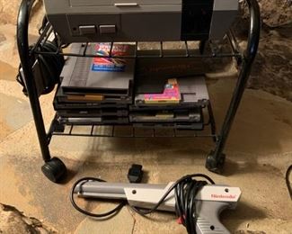 Original Nintendo Console with Games and Accessories