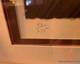 Signed Limited Edition BALLET Lithograph by DOUGLAS HOFMANN 53/275